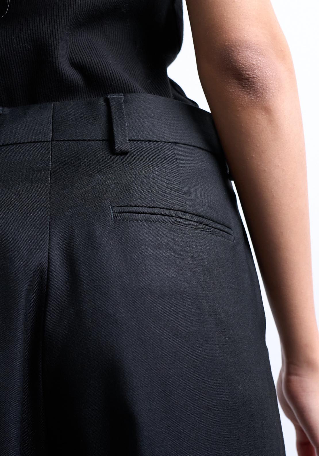 Topshop Lila Slim Straight Trouser - Black 4 Shaws Department Stores