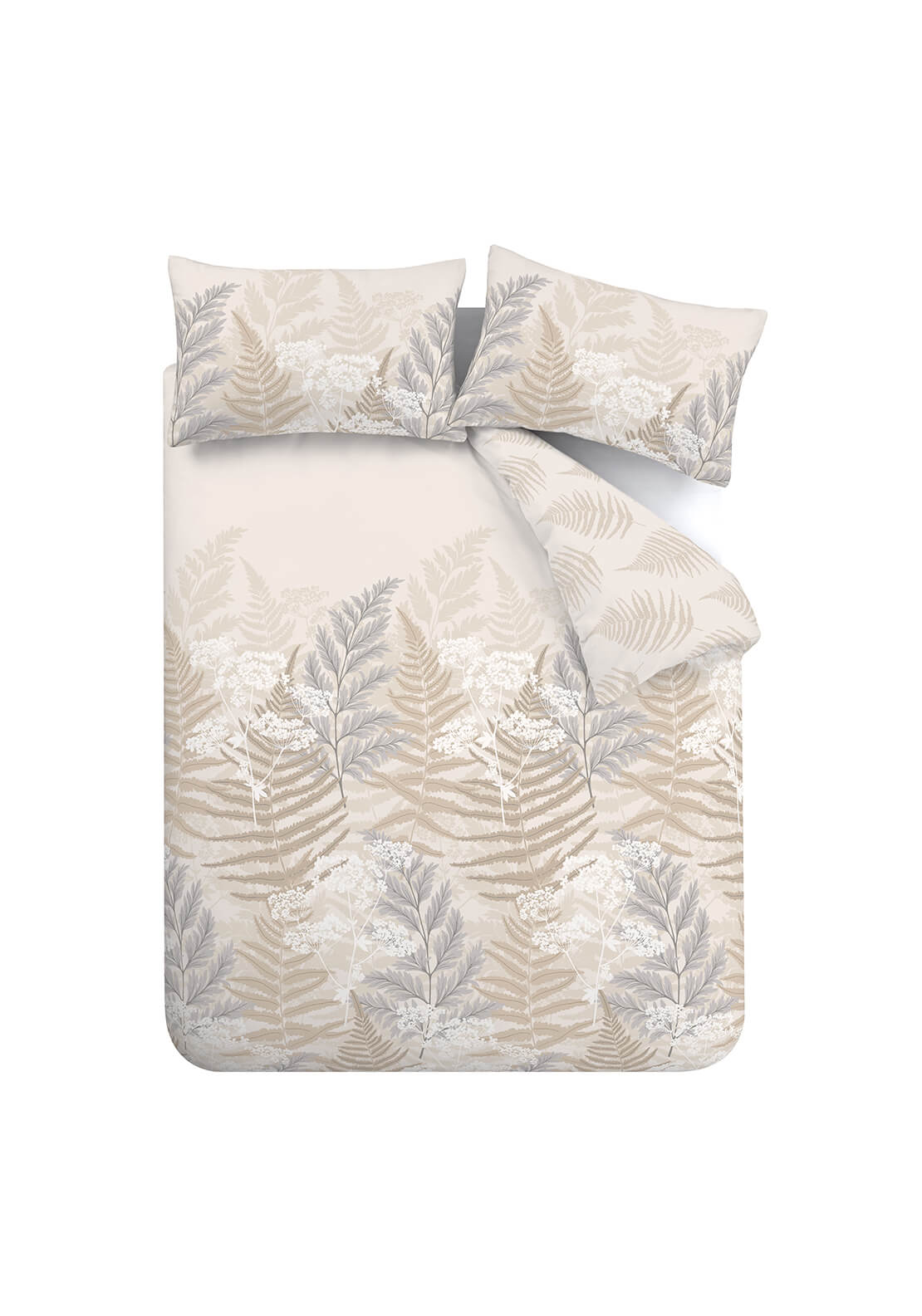  The Home Collection Botanical Fern Floral Reversible Duvet Cover Set - Natural 5 Shaws Department Stores