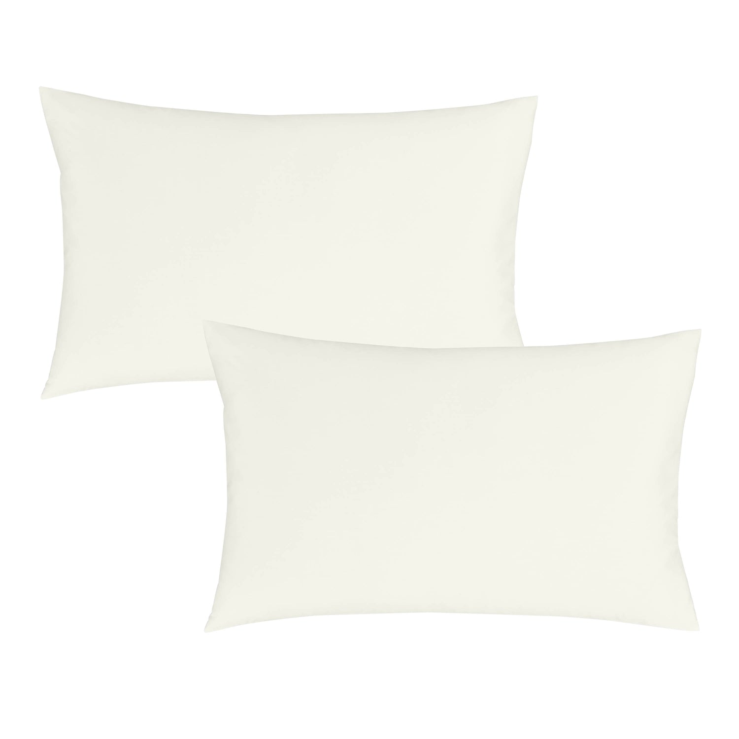Bianca 180 Thread Count 100% Egyptian Cotton Standard Pillowcase Pair - Cream 3 Shaws Department Stores