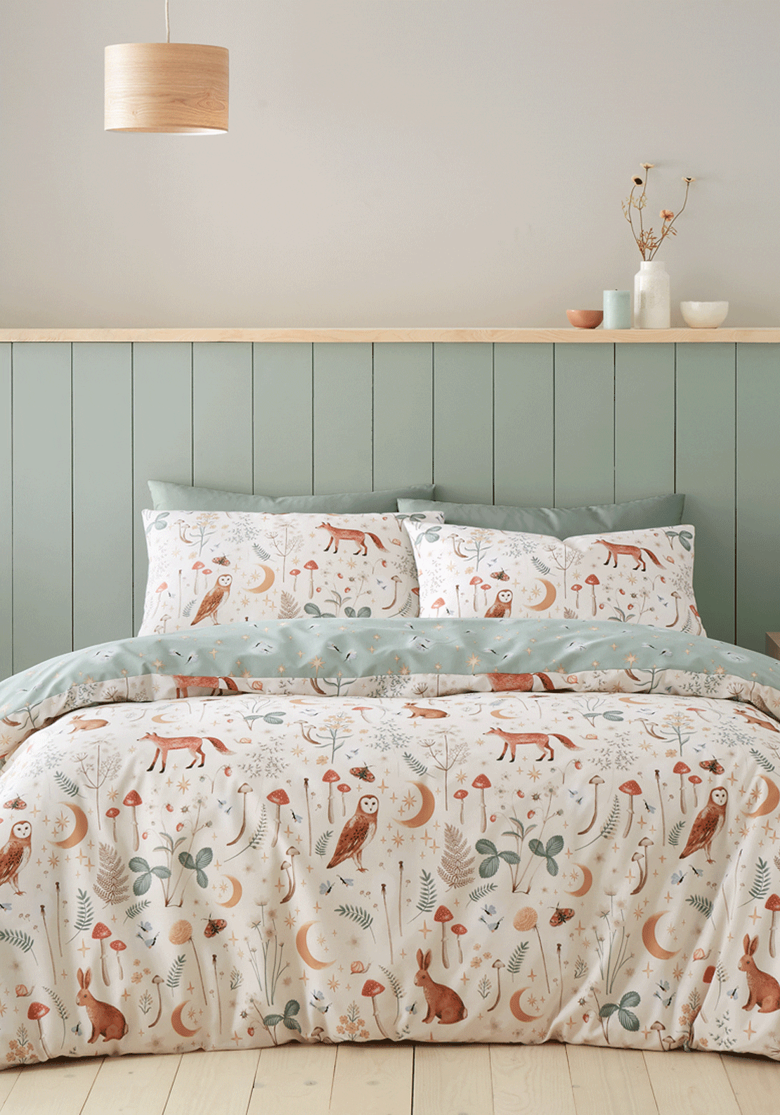 The Home Collection Nightfall Animals Duvet Cover Set - Nude 1 Shaws Department Stores