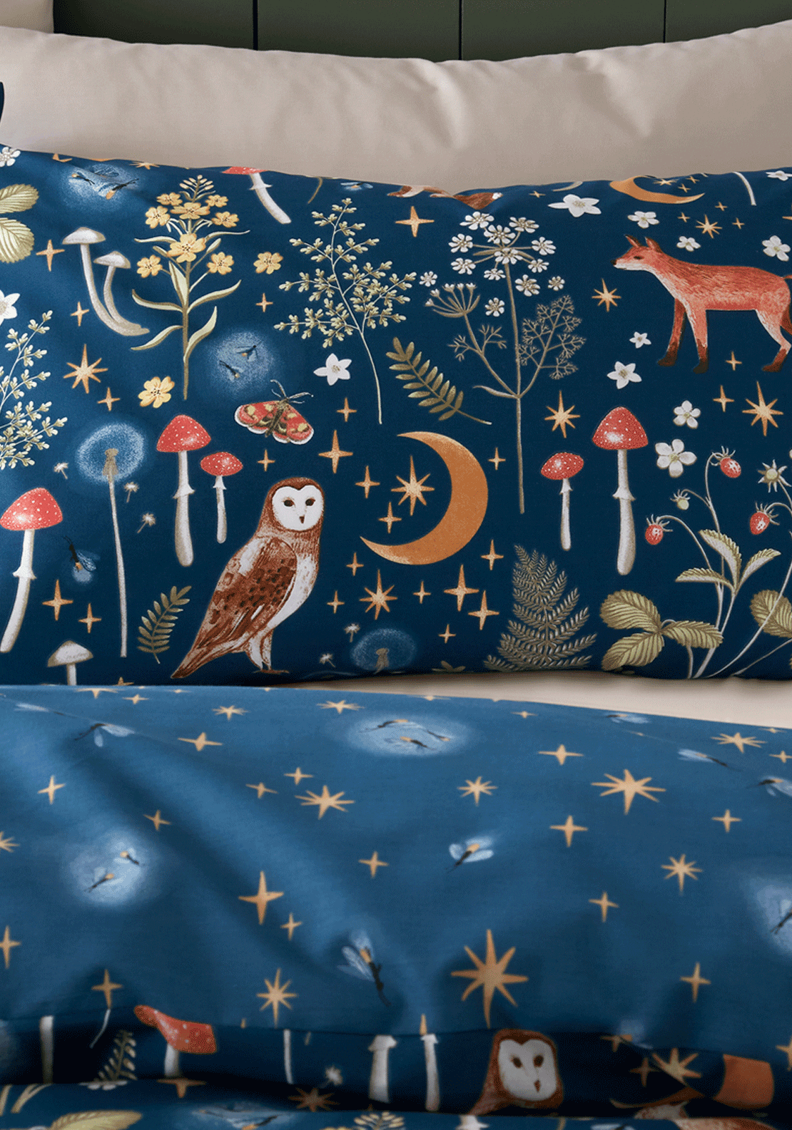The Home Collection Nightfall Animals Duvet Cover Set - Navy 3 Shaws Department Stores