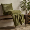 Soft and Cosy Ribbed Throw - Green