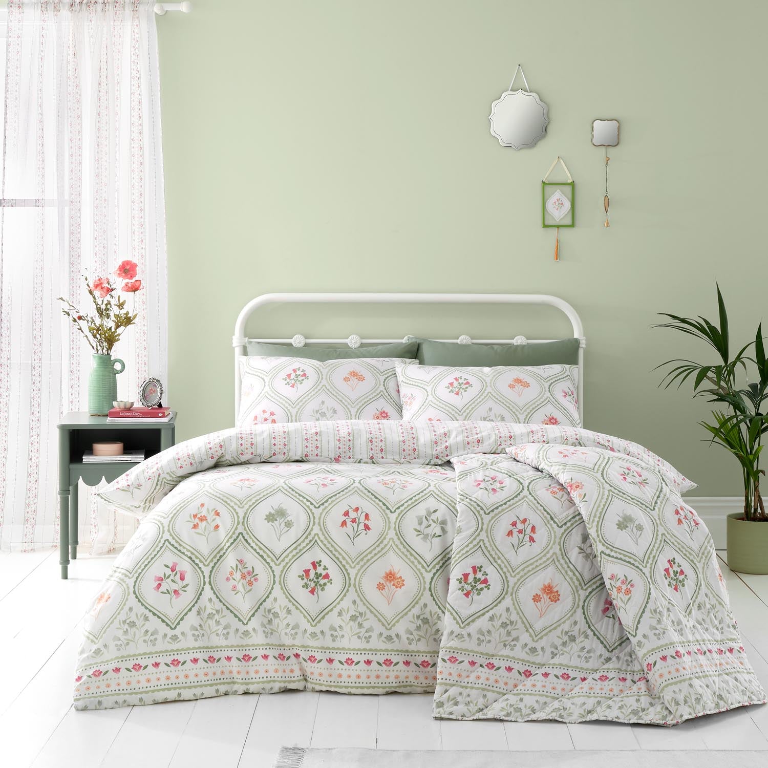 The Home Luxury Collection Trellis Floral Duvet Cover Set 1 Shaws Department Stores