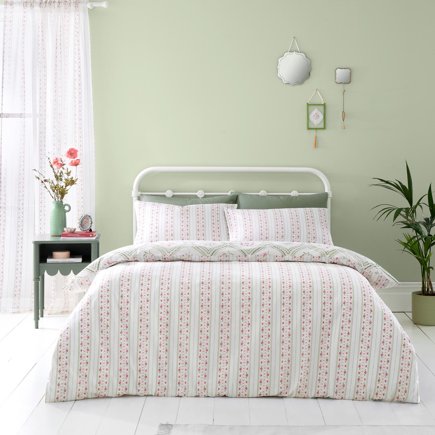 The Home Luxury Collection Trellis Floral Duvet Cover Set 2 Shaws Department Stores