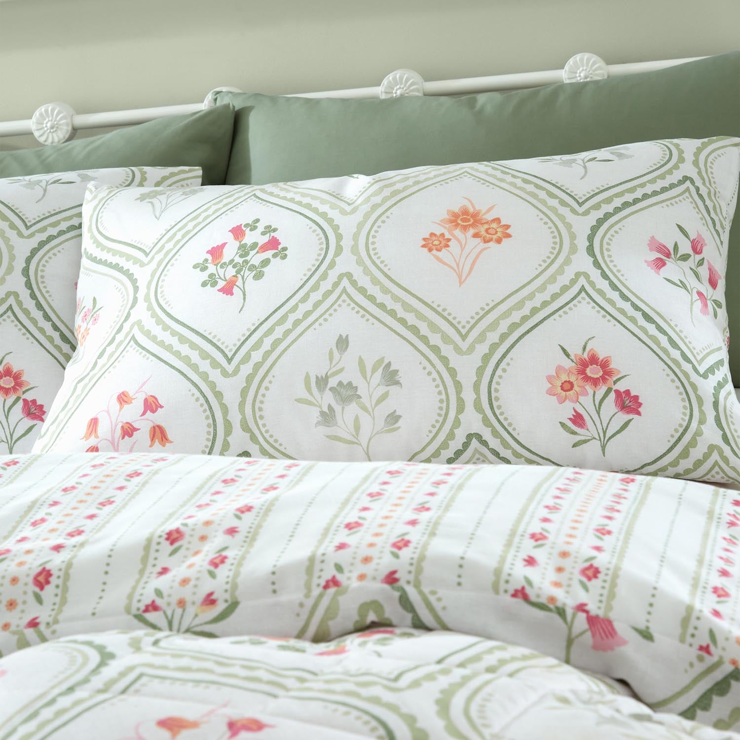 The Home Luxury Collection Trellis Floral Duvet Cover Set 3 Shaws Department Stores