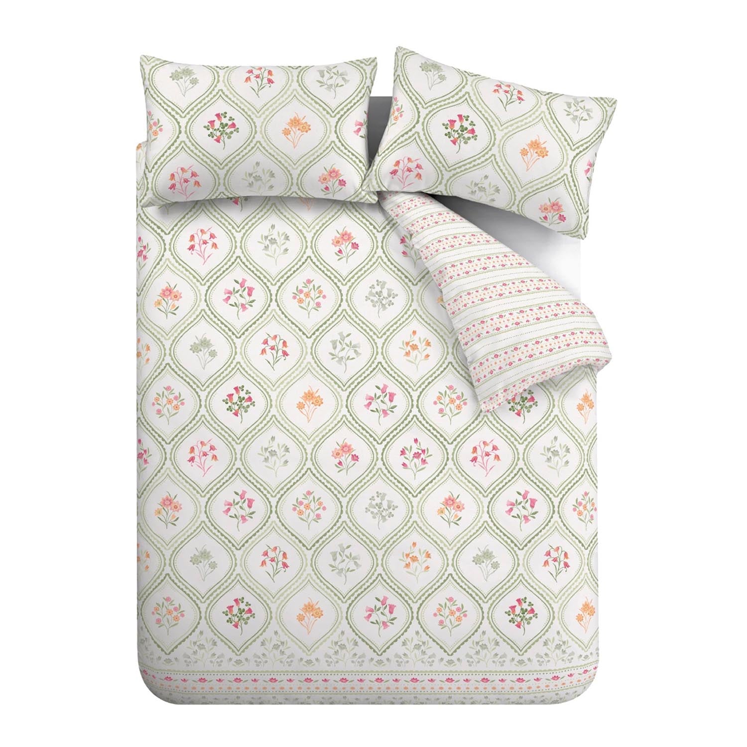 The Home Luxury Collection Trellis Floral Duvet Cover Set 5 Shaws Department Stores