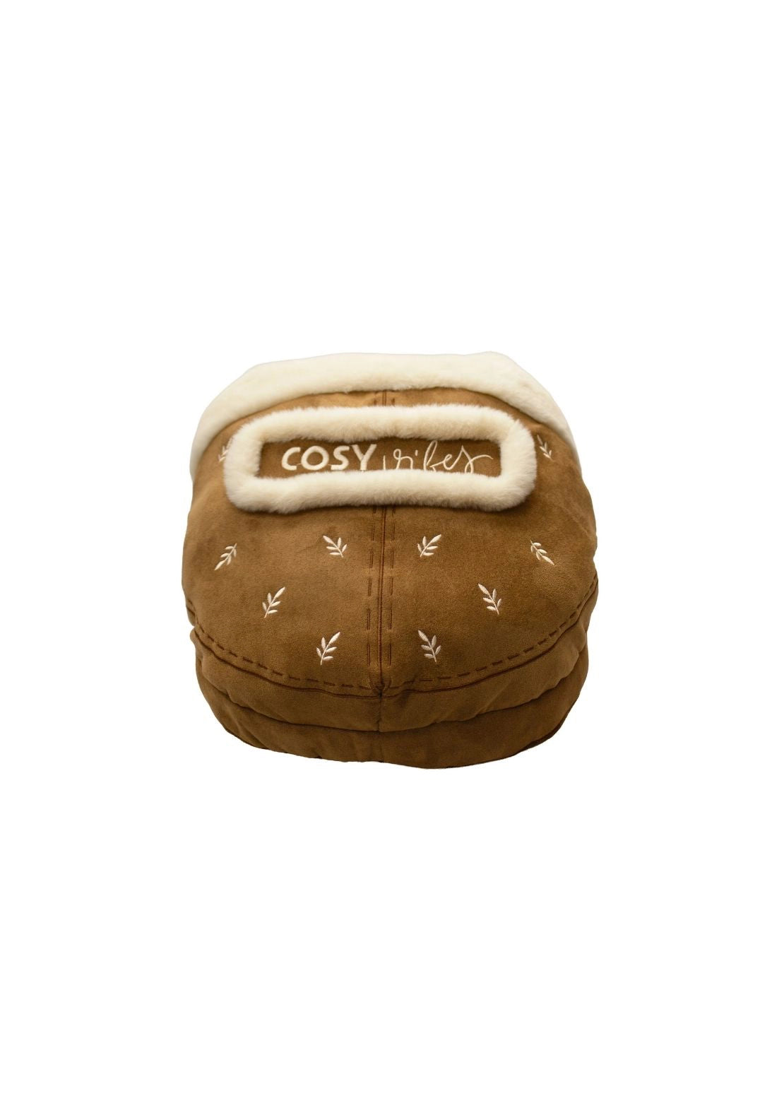 Something Special Comfy Feet Cozy Vibes Luxury Massage Slipper - Tan 2 Shaws Department Stores