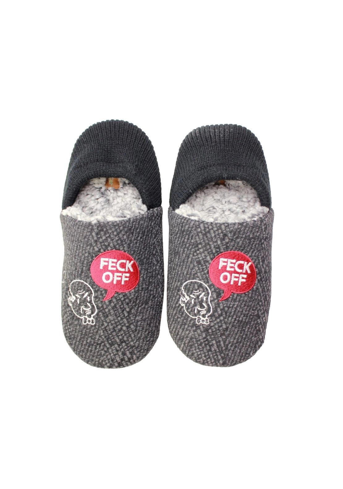 Something Special Gents Novelty Cabin Slipper - Feck Off 1 Shaws Department Stores