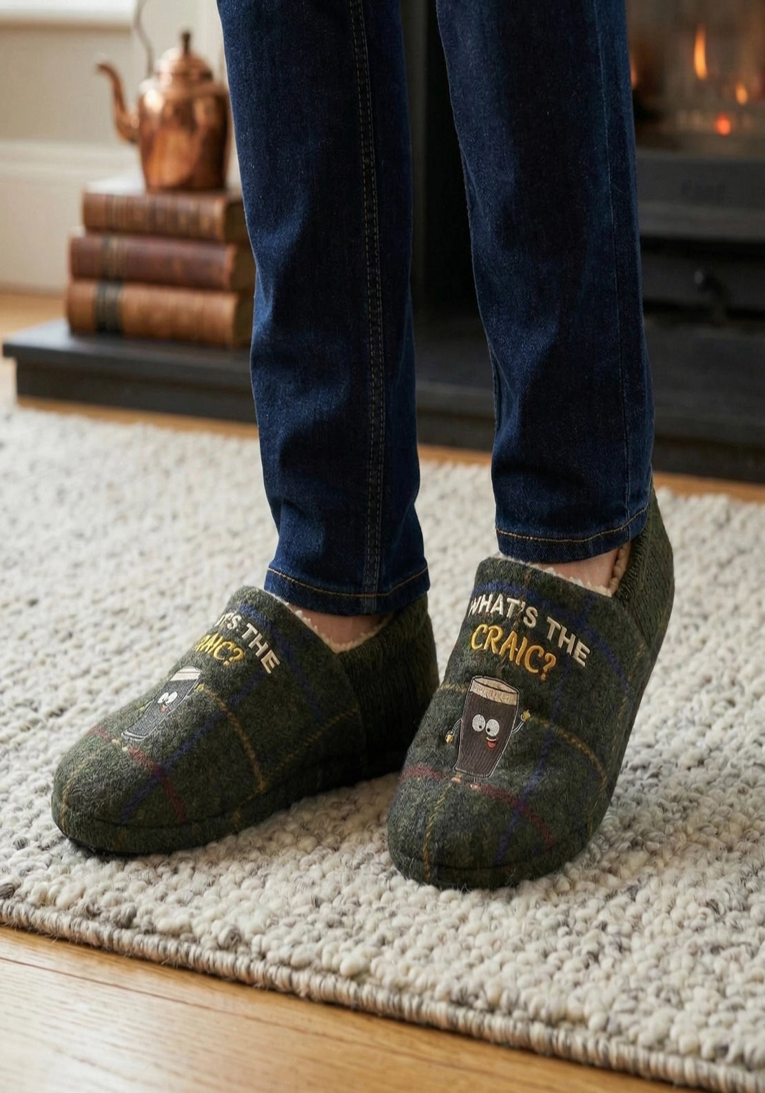 Something Special Gents Novelty Cabin Slipper - Craic 3 Shaws Department Stores