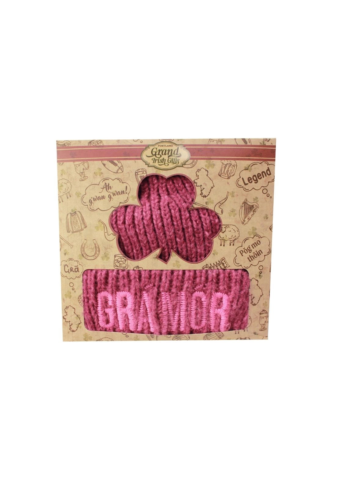 Something Special Ladies Slogan Knitted Hat - Fuchsia 2 Shaws Department Stores