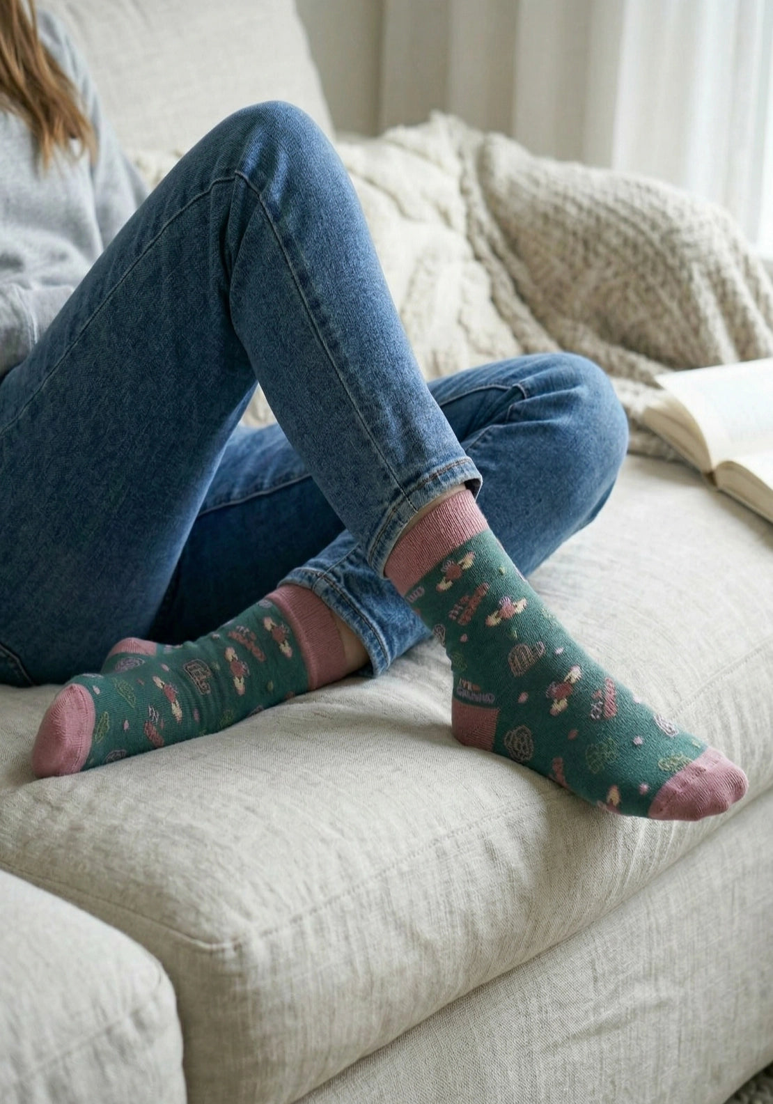 Something Special Ladies Novelty 3 Pair Socks - Pink Multi 4 Shaws Department Stores