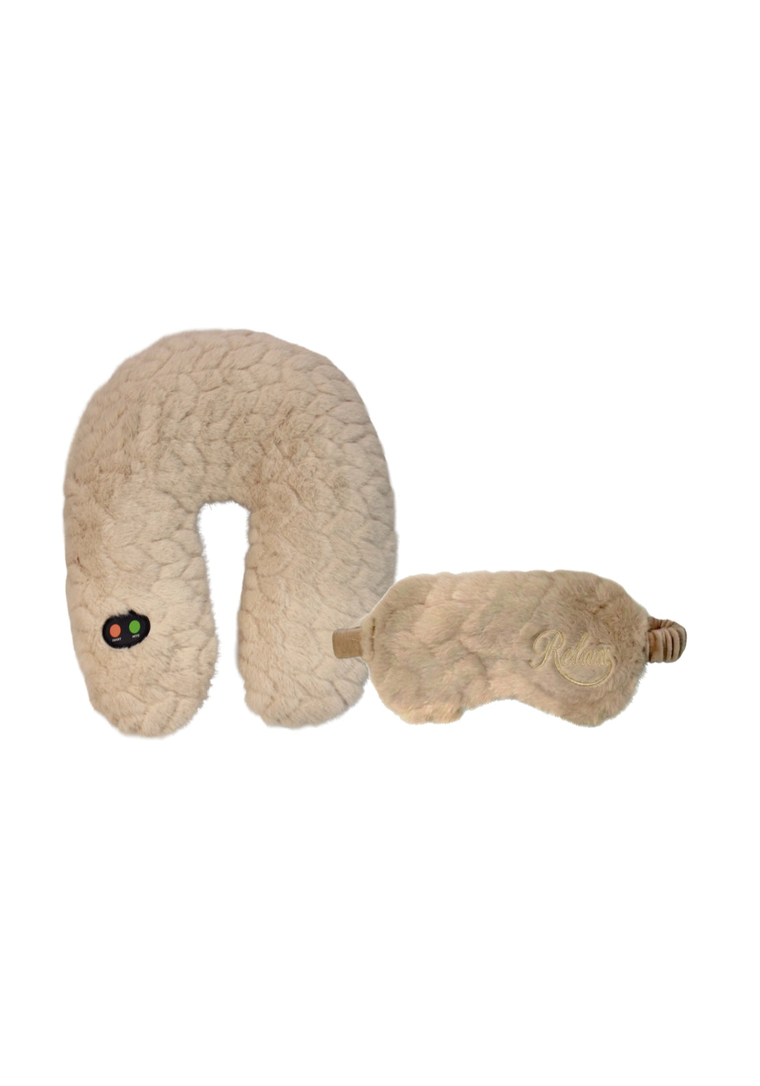 Something Special Relax Neck Cushion With Eyemask - Biscuit 1 Shaws Department Stores