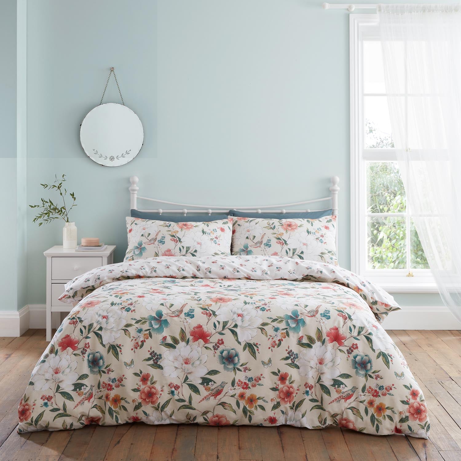 The Home Luxury Collection Eilley Floral Birds Duvet Cover 1 Shaws Department Stores