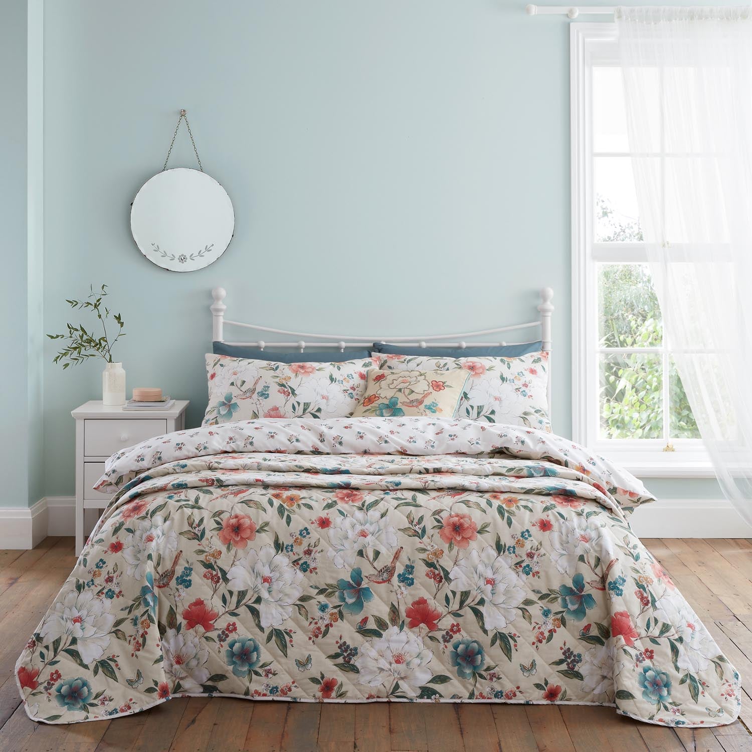 The Home Luxury Collection Eilley Floral Birds Duvet Cover 2 Shaws Department Stores