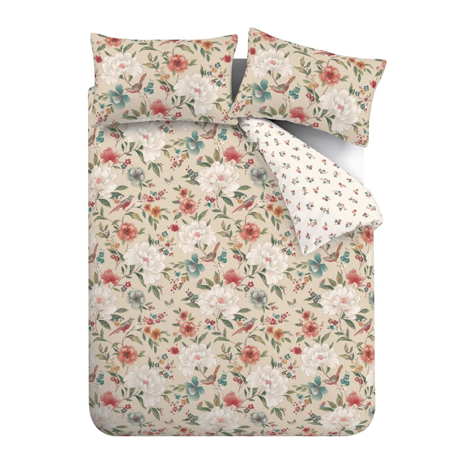 The Home Luxury Collection Eilley Floral Birds Duvet Cover 3 Shaws Department Stores