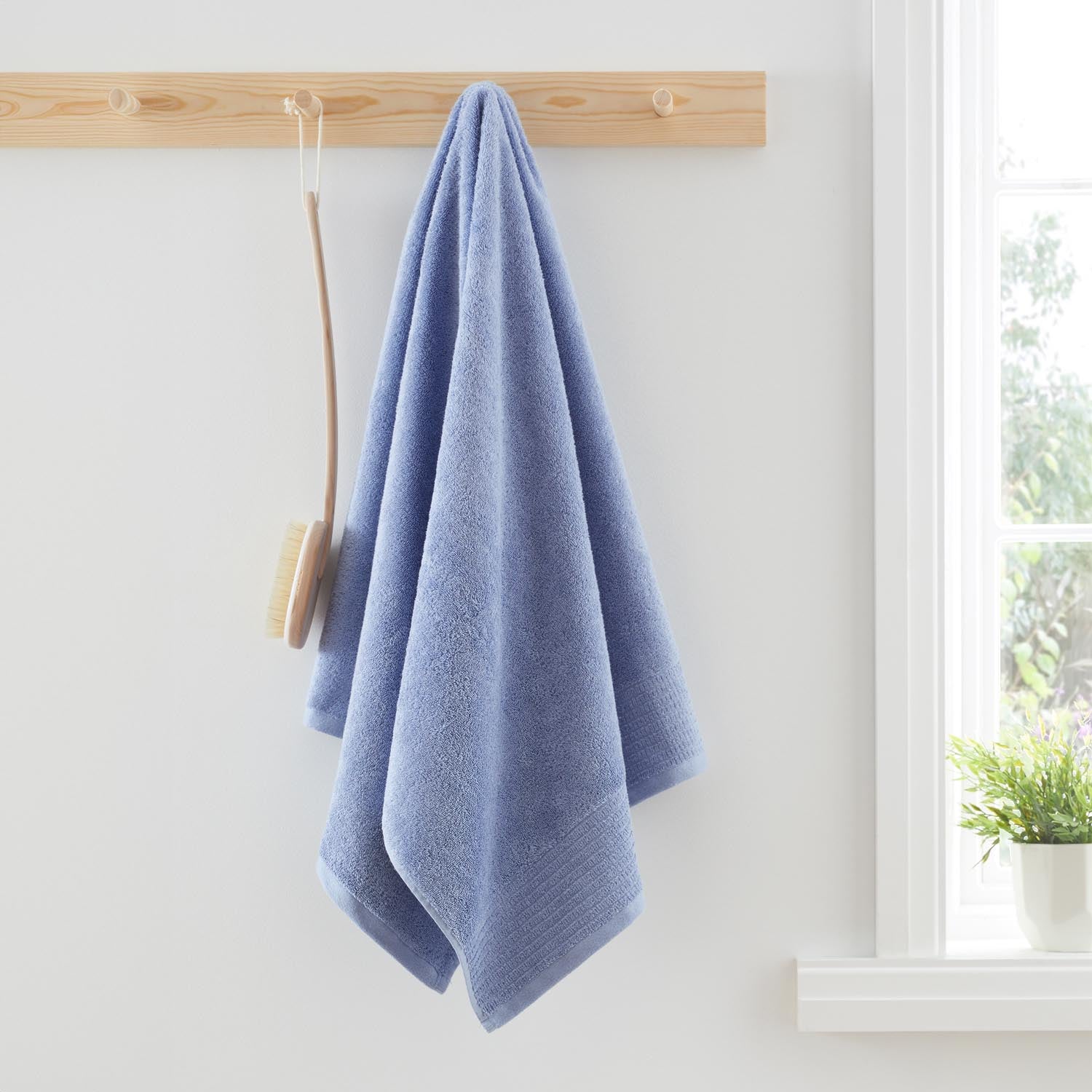 The Home Collection Egyptian Cotton 600Gsm Towel Collection Blue 2 Shaws Department Stores