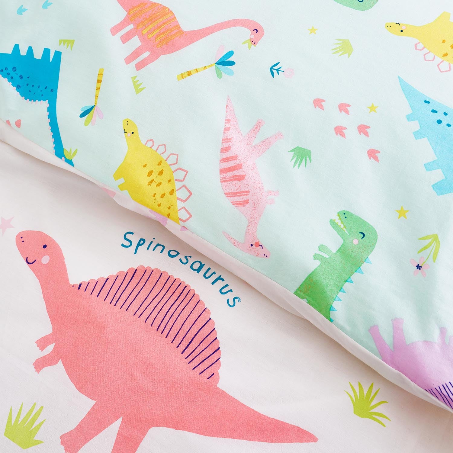 The Home Luxury Collection Loveable Dinosaur Fitted Sheet 4 Shaws Department Stores