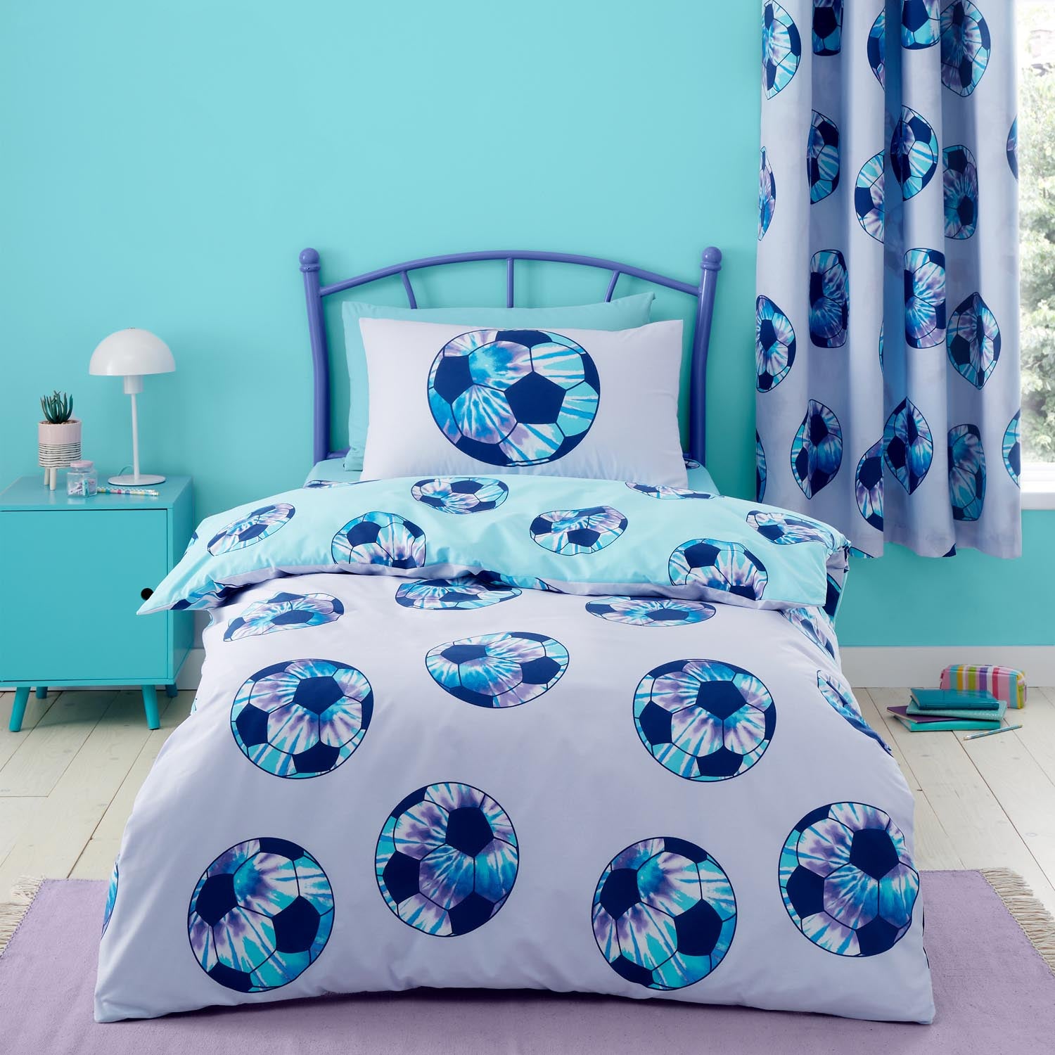 The Home Luxury Collection Tie Dye Football Duvet Cover Set 5 Shaws Department Stores