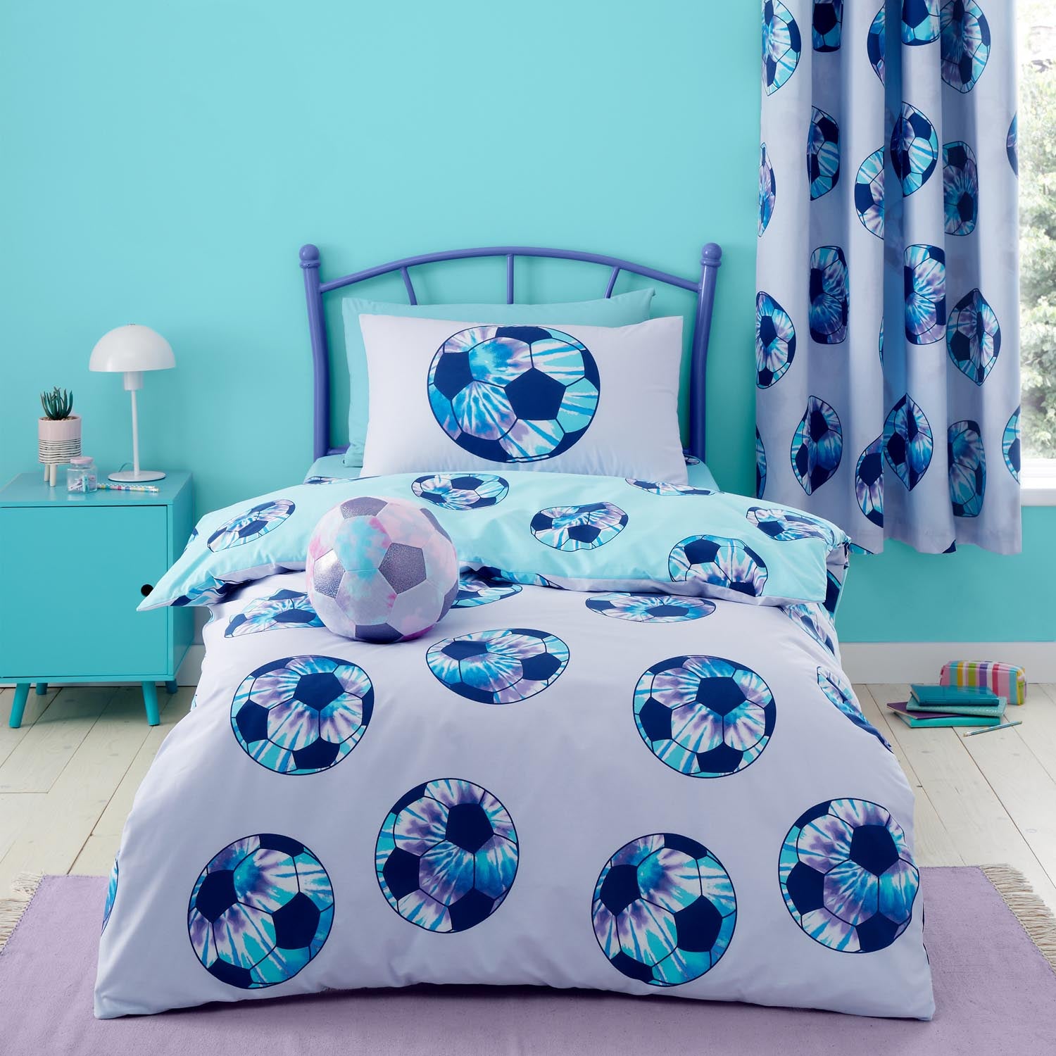 The Home Luxury Collection Tie Dye Football Duvet Cover Set 4 Shaws Department Stores