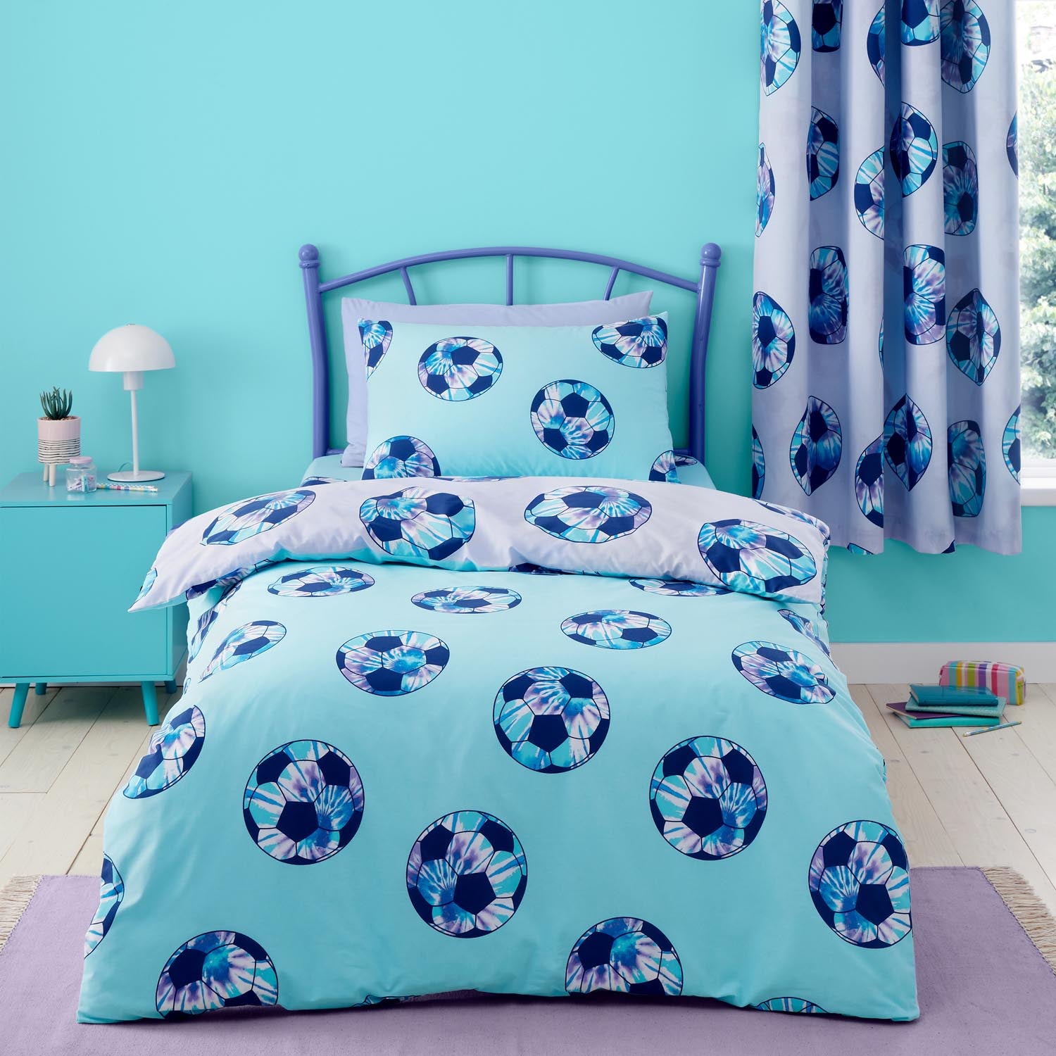 The Home Luxury Collection Tie Dye Football Duvet Cover Set 1 Shaws Department Stores