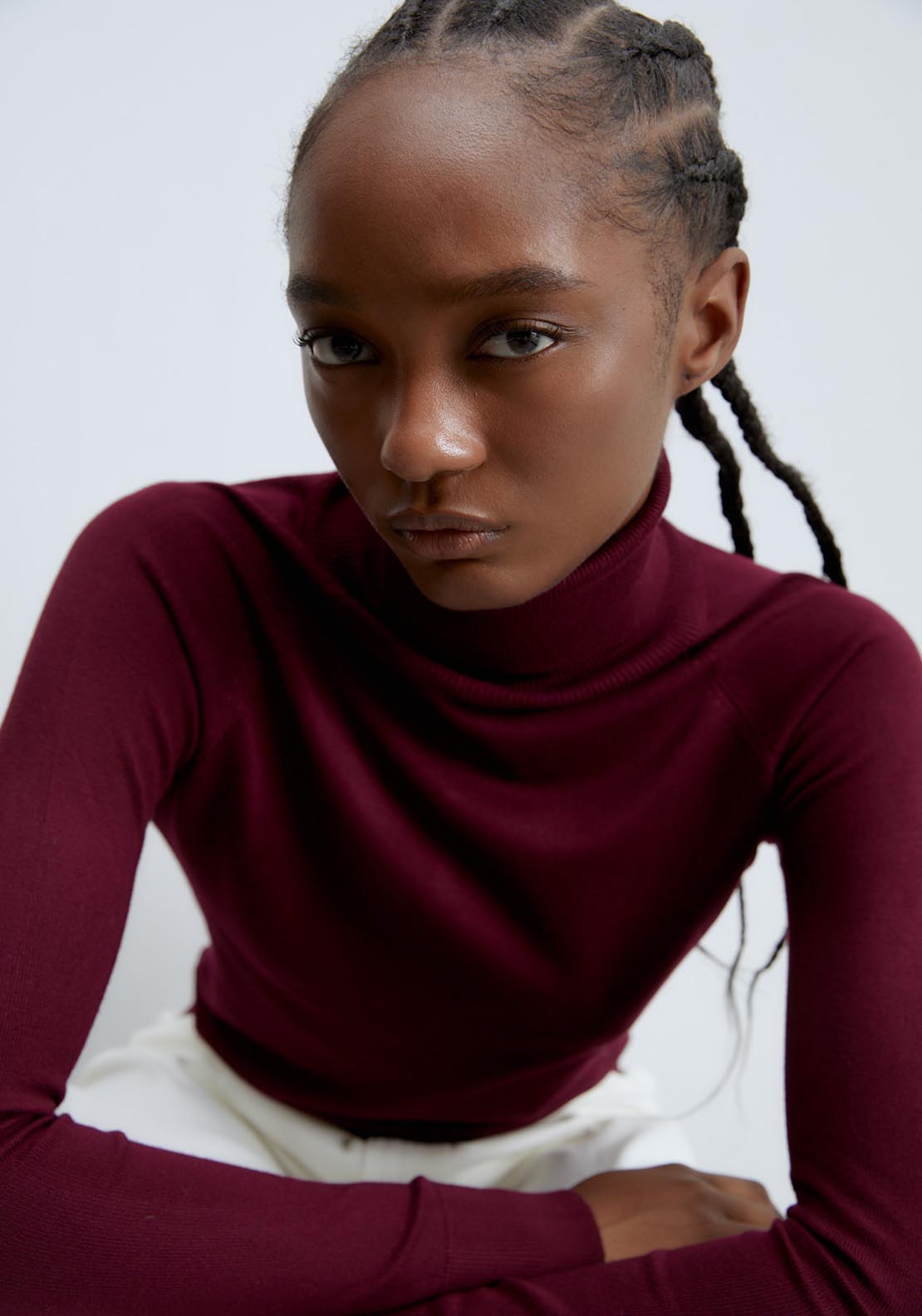 Sfera Basic high-neck top - Currant 3 Shaws Department Stores