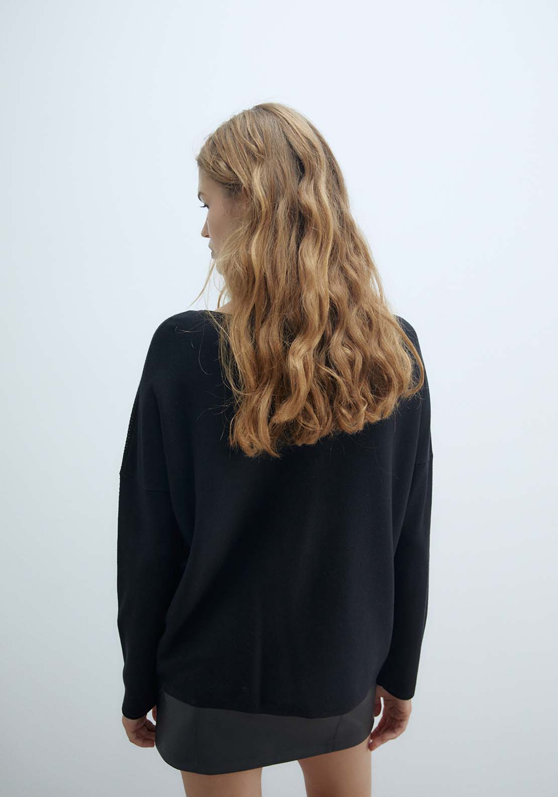 Sfera Diamanté Sweater - Black 3 Shaws Department Stores