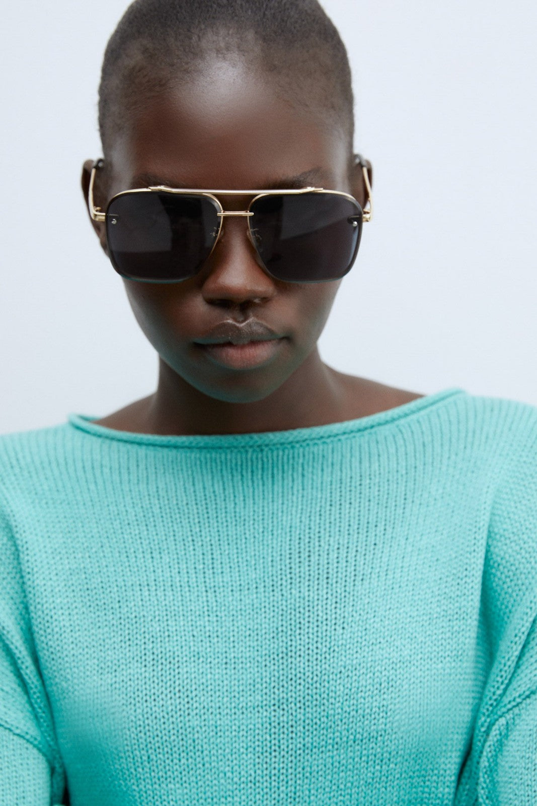 Sfera Trim detail plain sweater - Green 6 Shaws Department Stores