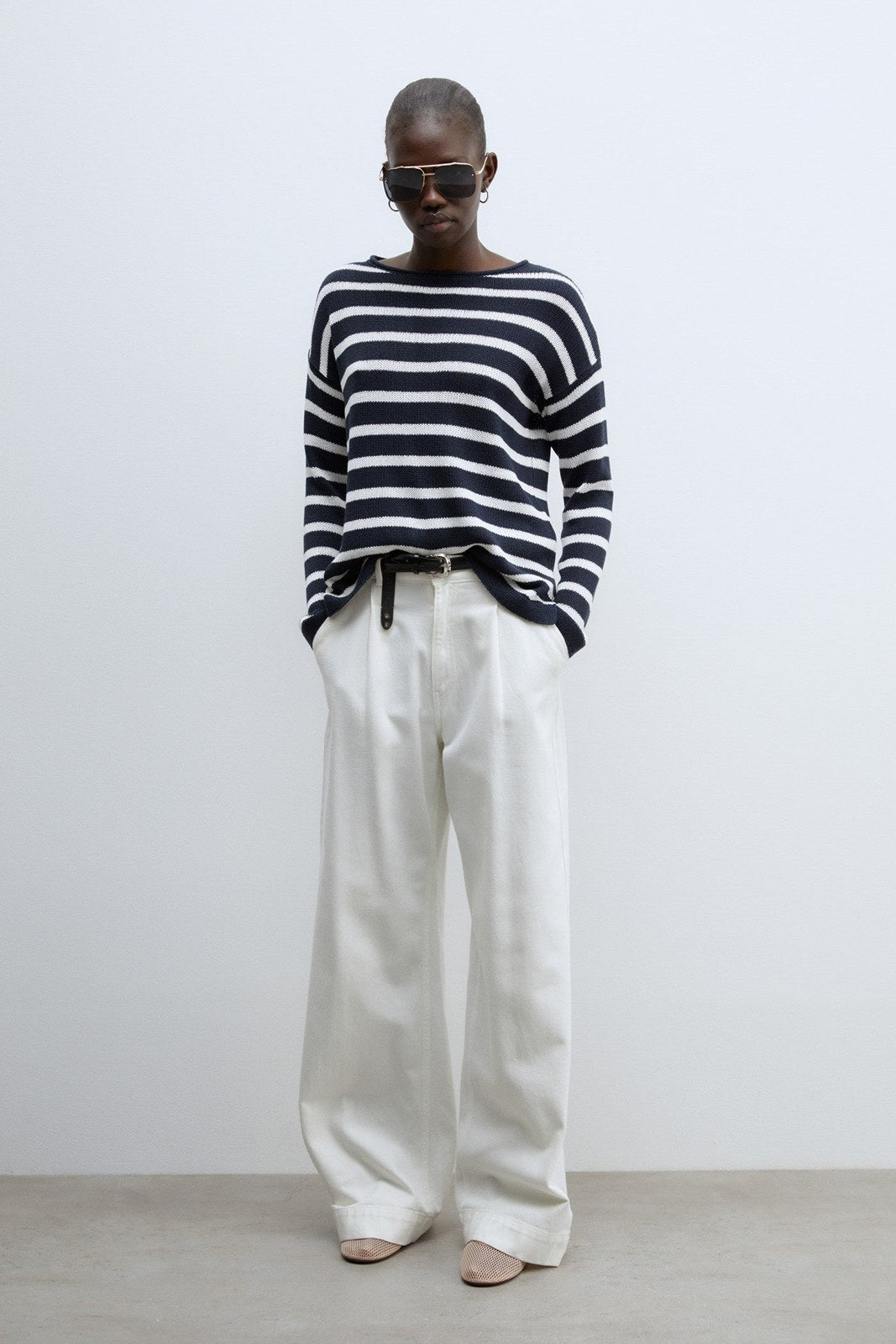 Sfera Basic sweater - Navy 4 Shaws Department Stores