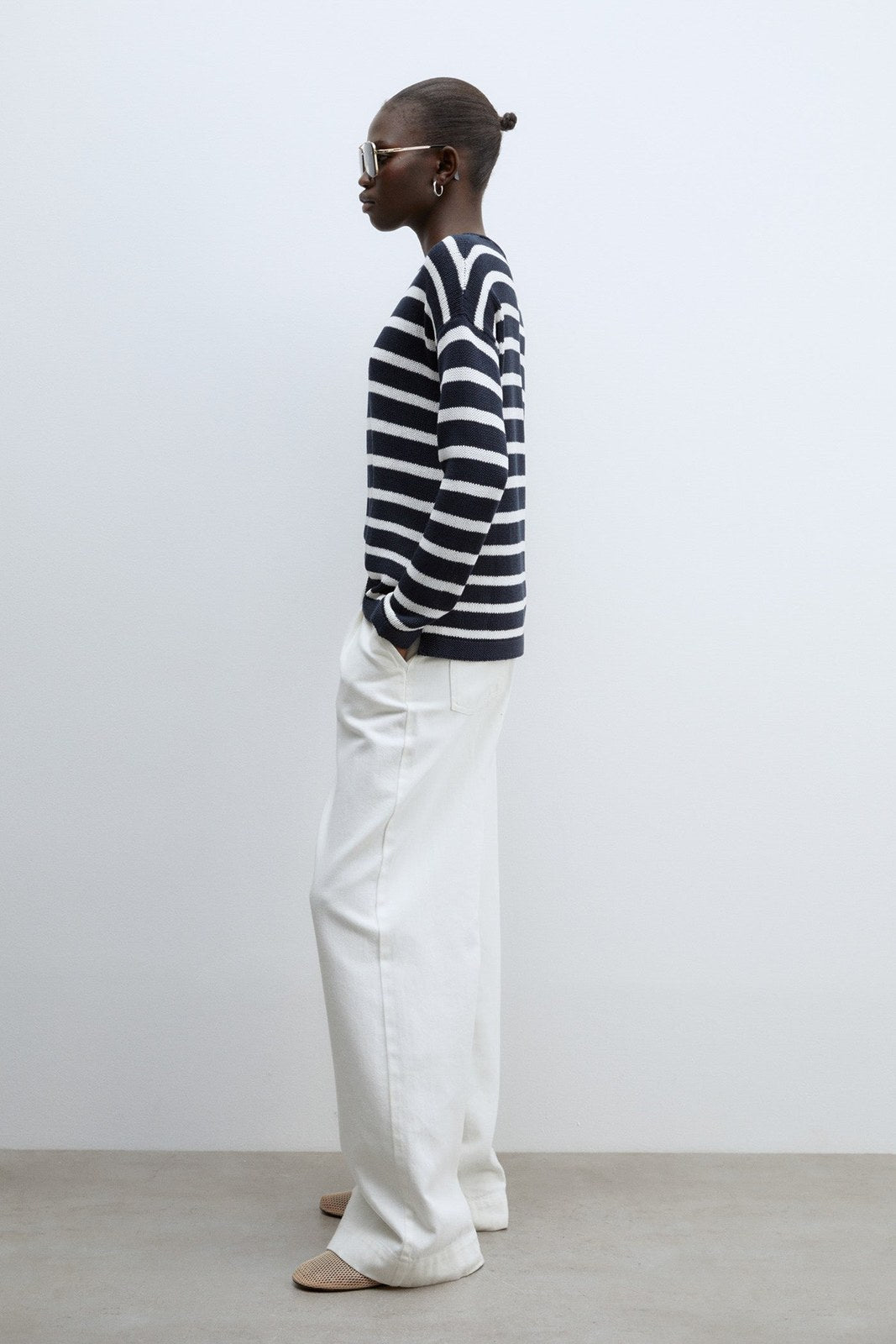 Sfera Basic sweater - Navy 5 Shaws Department Stores
