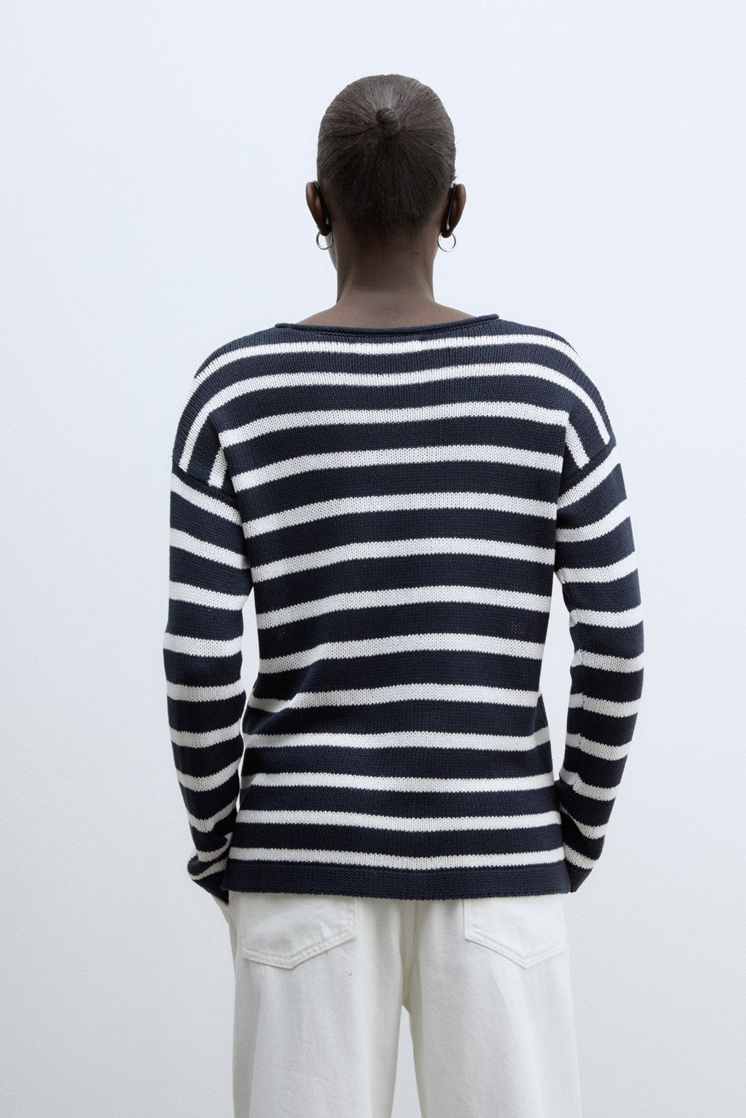 Sfera Basic sweater - Navy 3 Shaws Department Stores