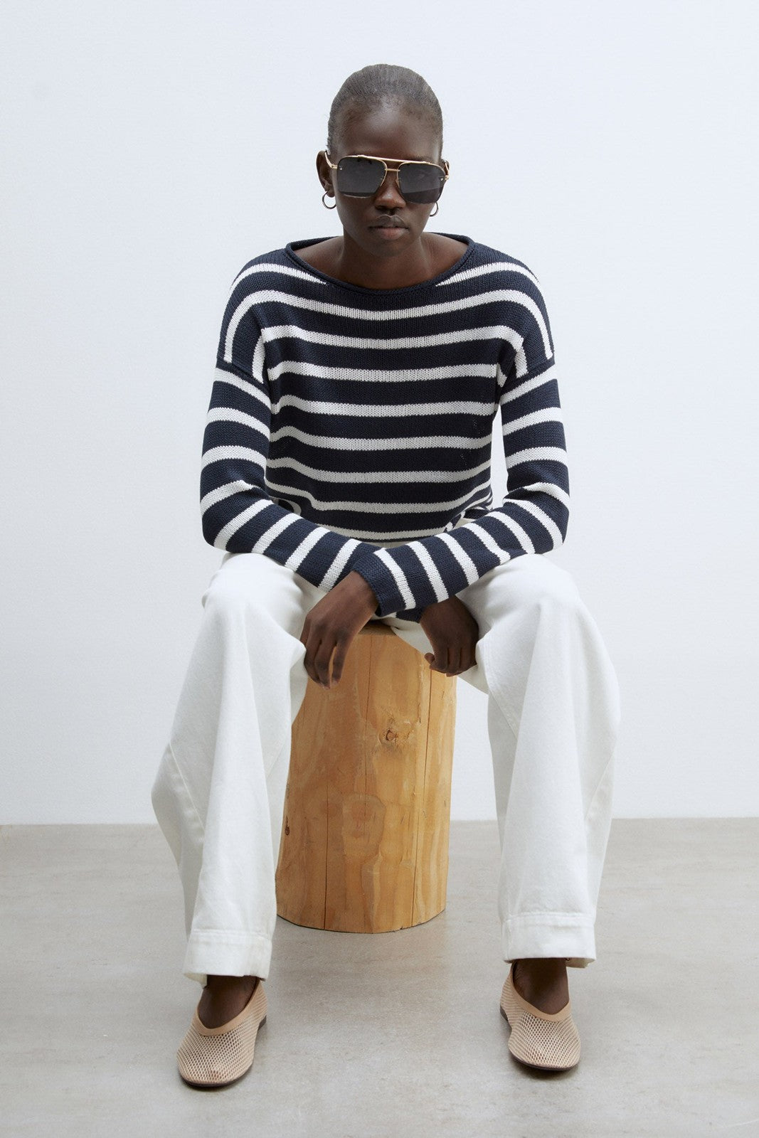 Sfera Basic sweater - Navy 2 Shaws Department Stores
