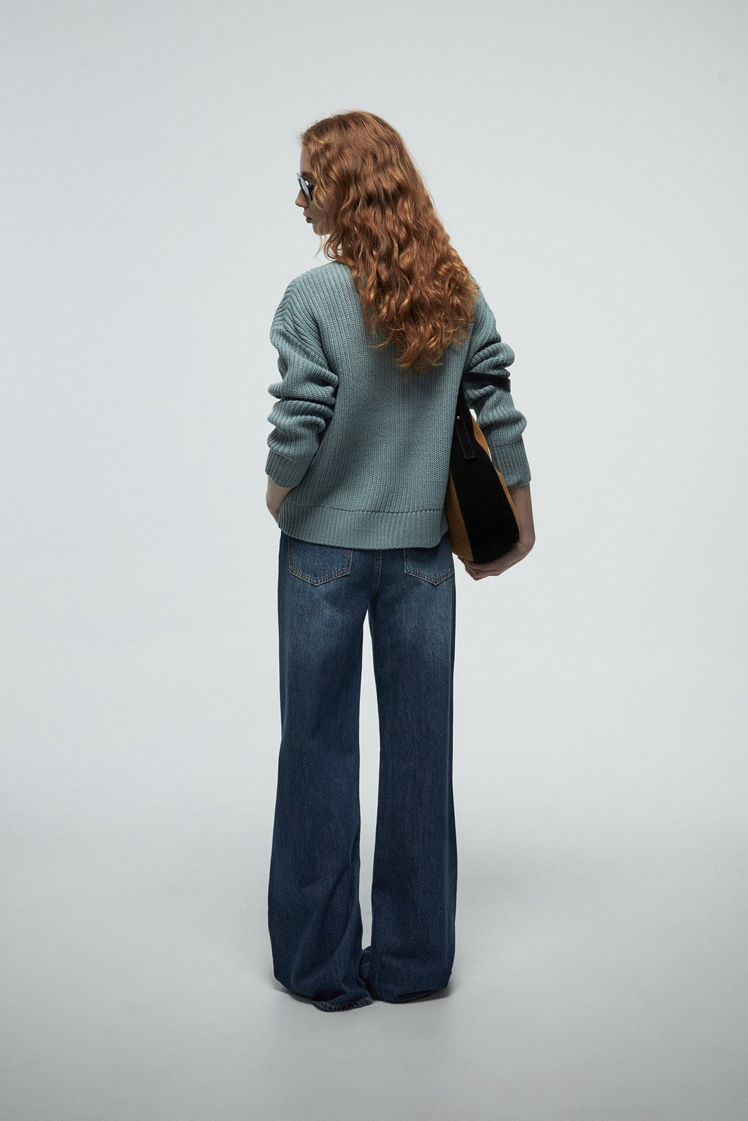 Structured Knit Sweater - Green