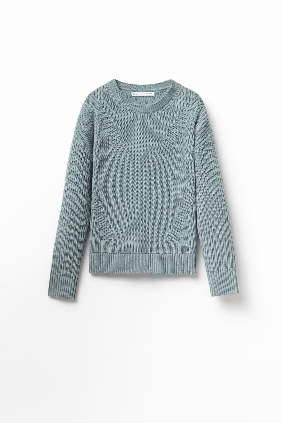 Structured Knit Sweater - Green