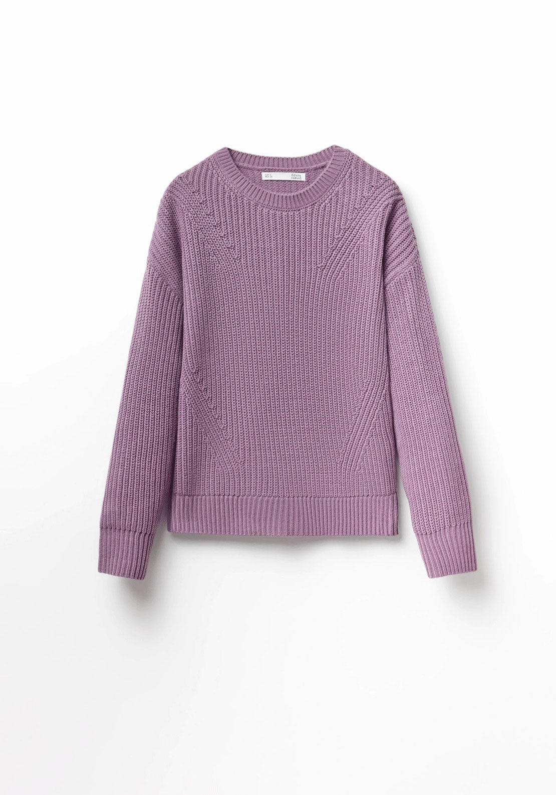 Structured Knit Sweater - Purple