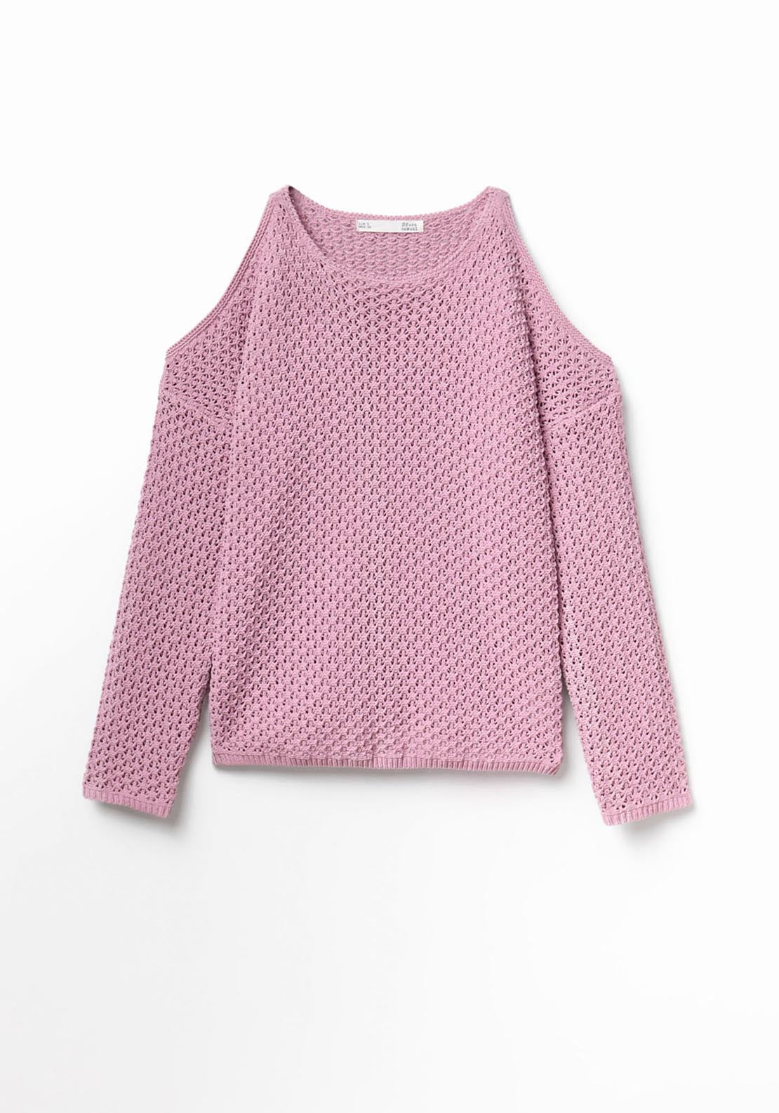 Sfera Cut Out Sweater - Pink 3 Shaws Department Stores