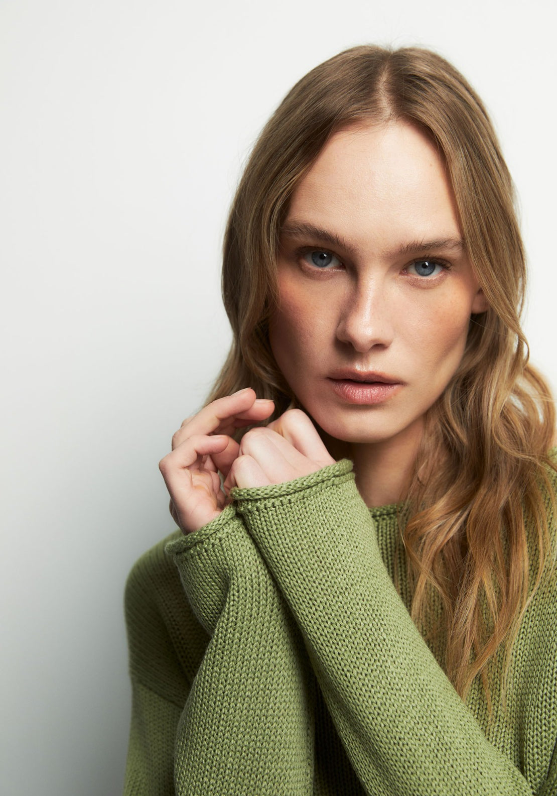 Ribbon Trim Knitwear - Green