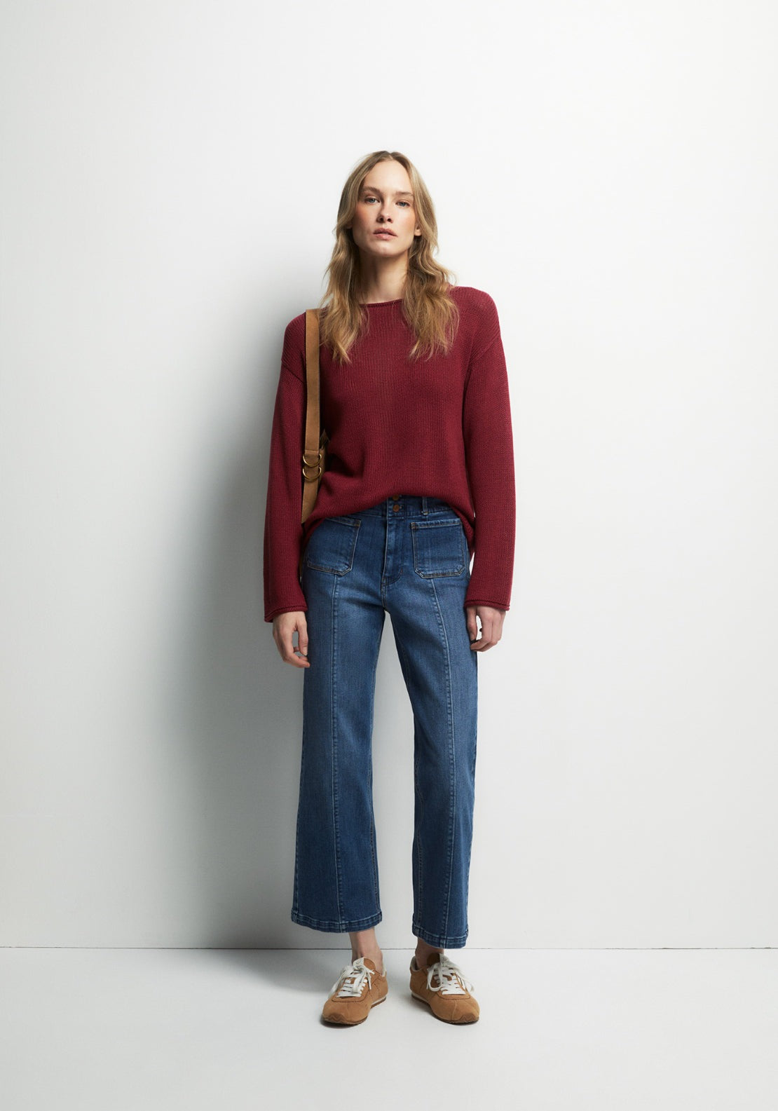 Ribbon Trim Knitwear - Pink