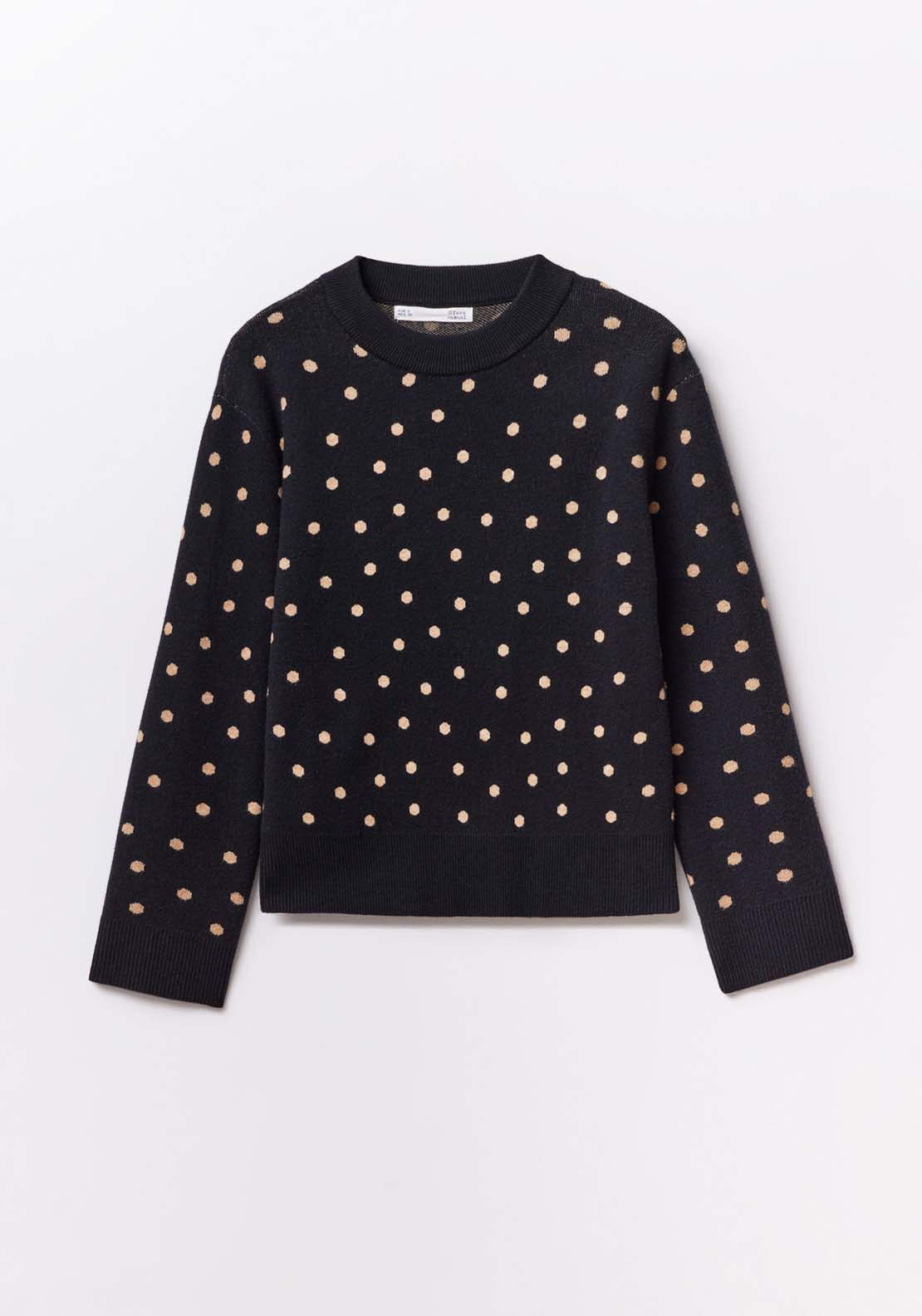 Sfera Round-neck sweater - Black 5 Shaws Department Stores