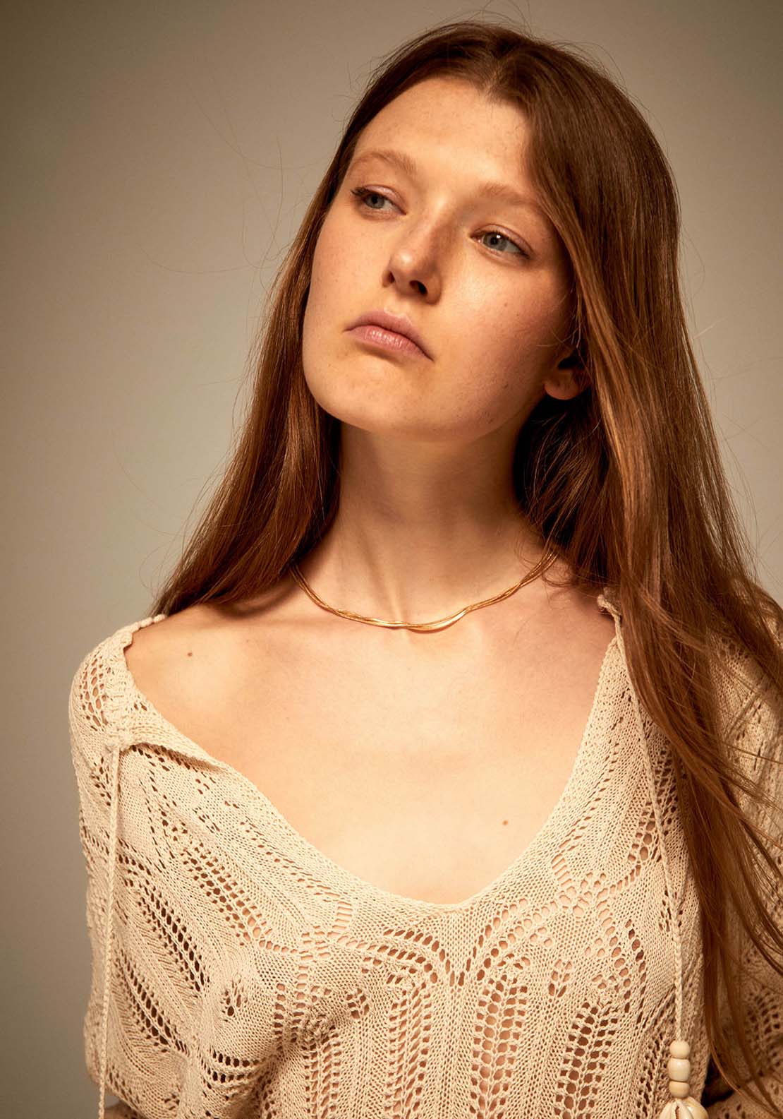 Sfera Openwork Kaftan Sweater - Ecru 4 Shaws Department Stores