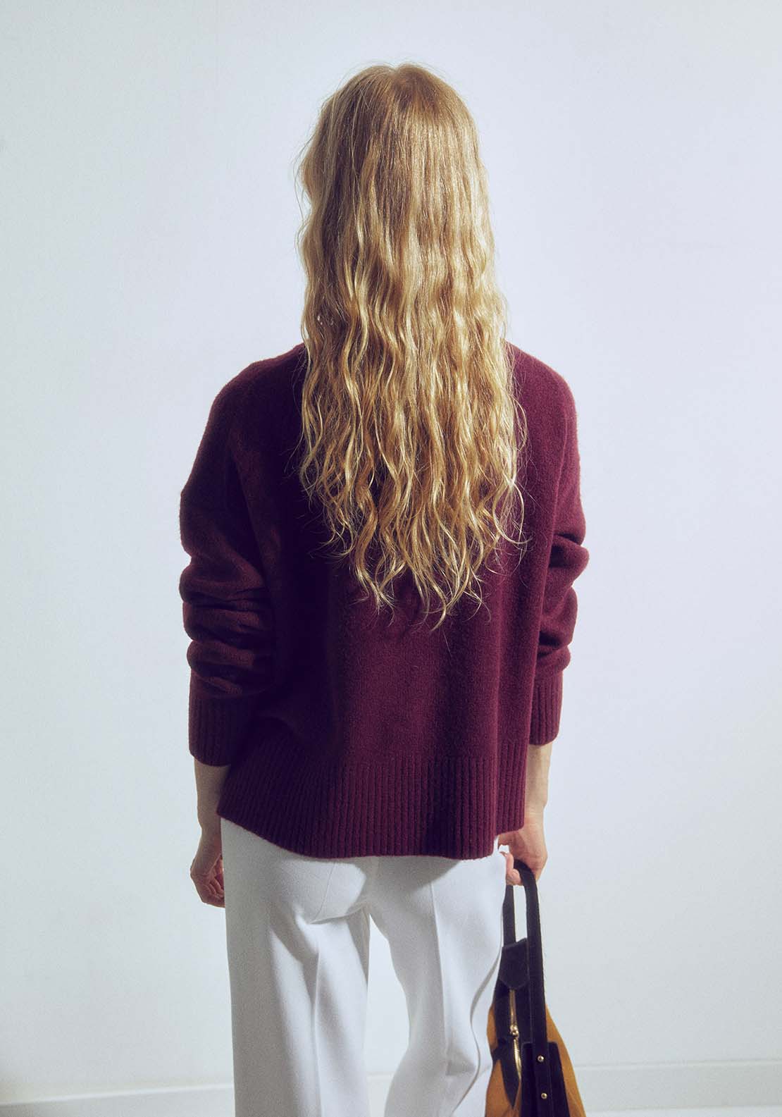 Round Neck Sweater - Red