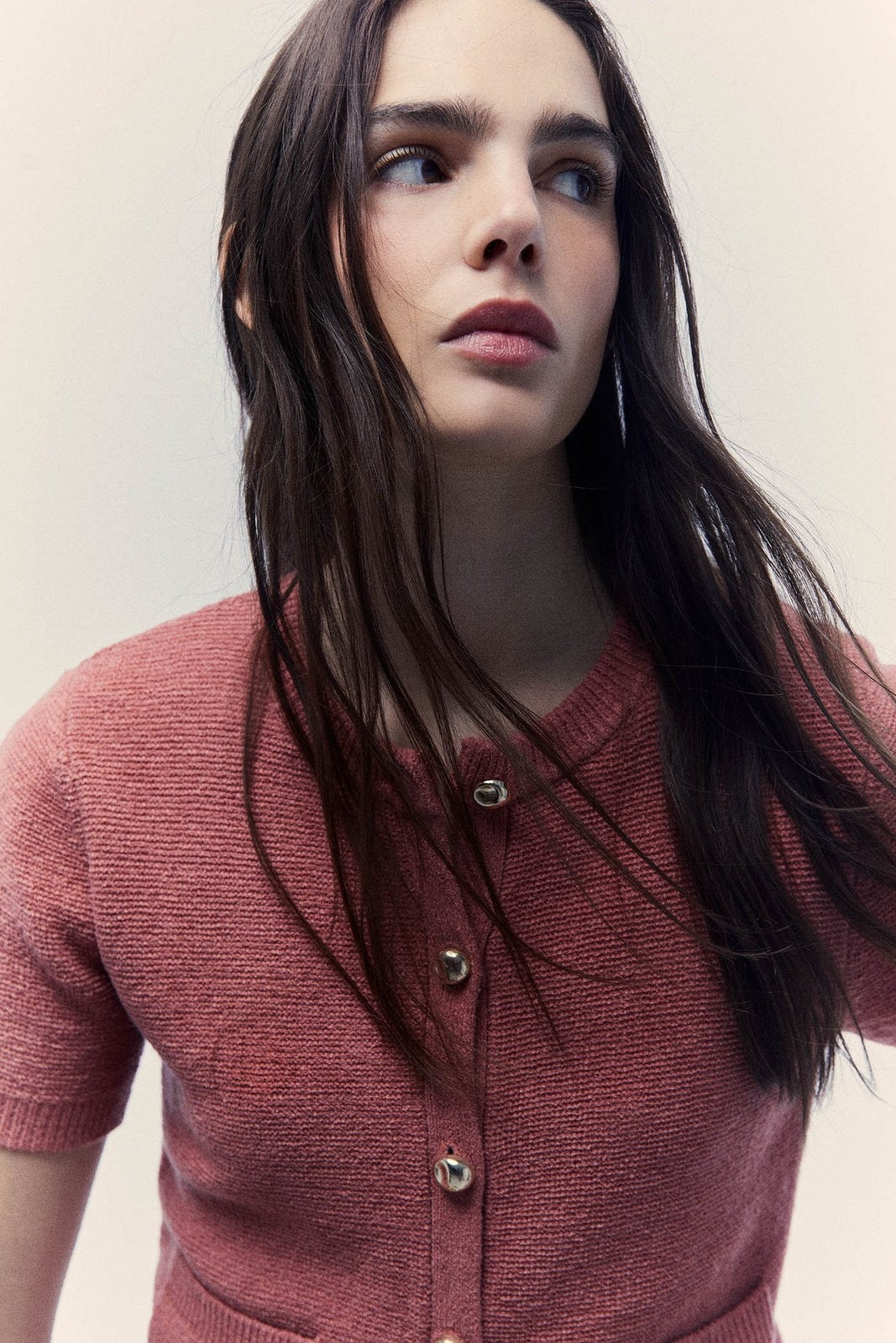 Sfera Pockets cardigan - Pink Pale 4 Shaws Department Stores