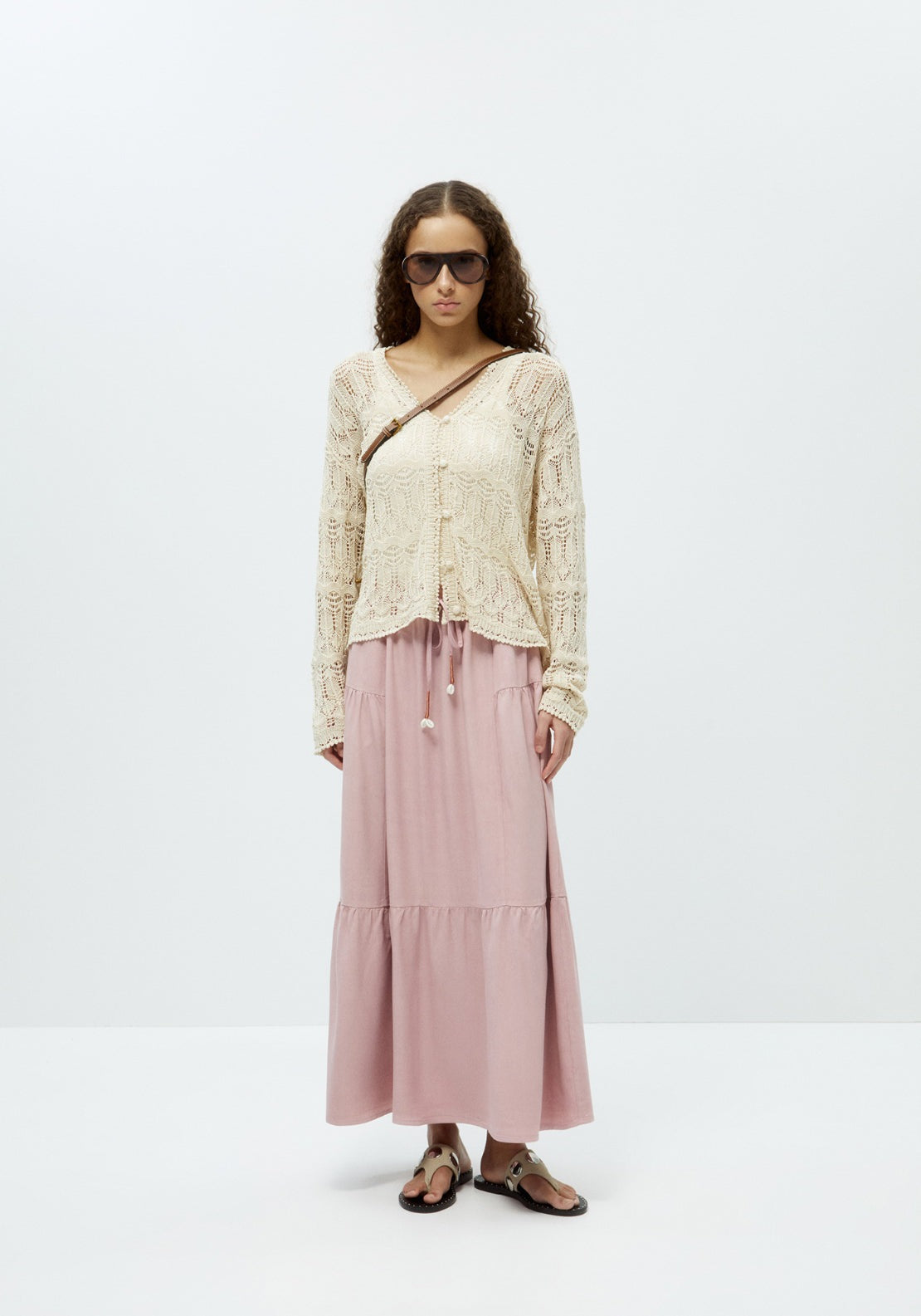 Openwork Cardigan - Cream