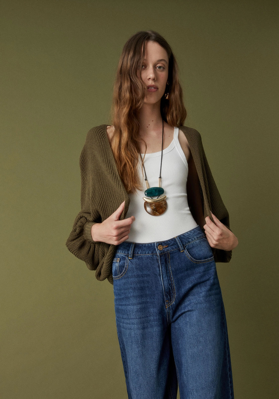 Knitted Jacket - Green