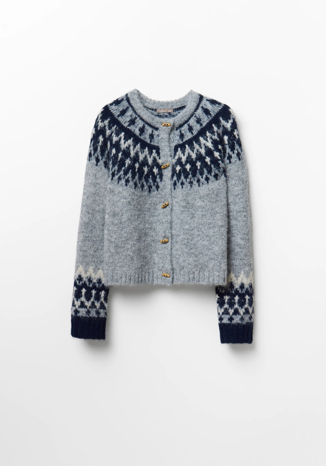 Short Alpine Cardigan - Grey