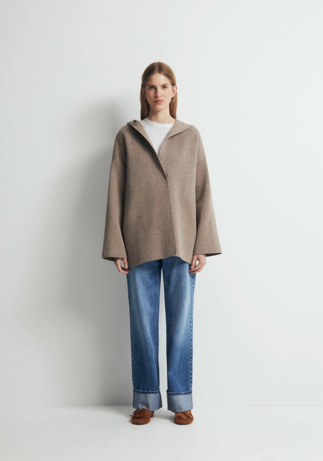 Oversized Hooded Jacket - Grey