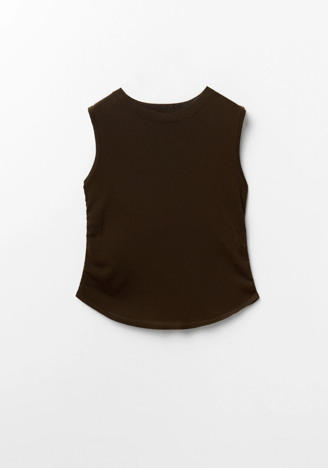 Gathered Side Top - Beige