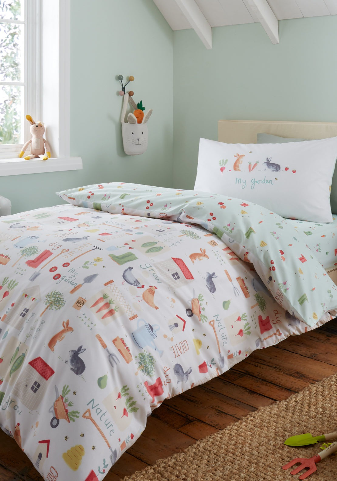 Rhs My Allotment Reversible Duvet Cover Set - Nude 2 Shaws Department Stores