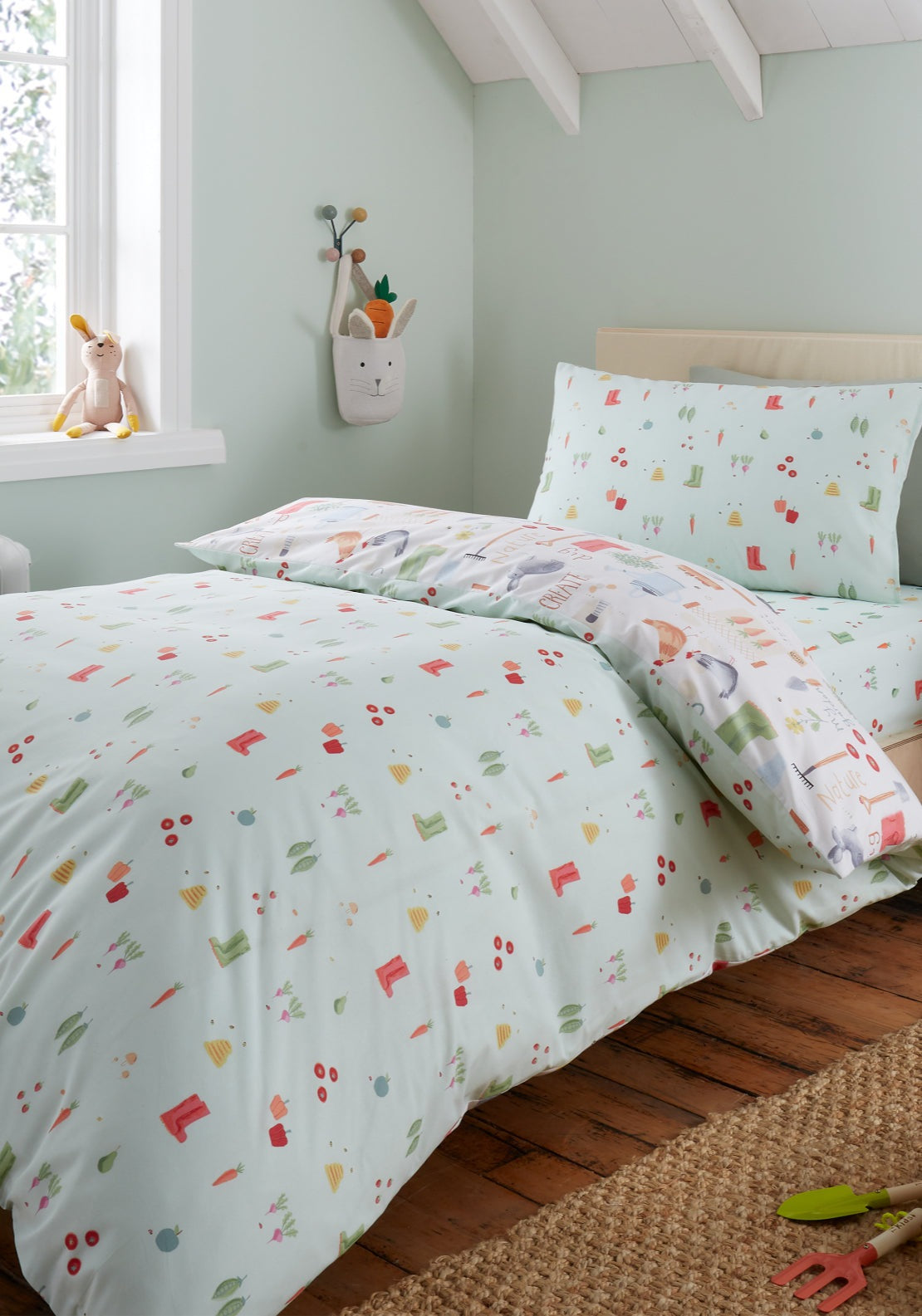 Rhs My Allotment Reversible Duvet Cover Set - Nude 1 Shaws Department Stores