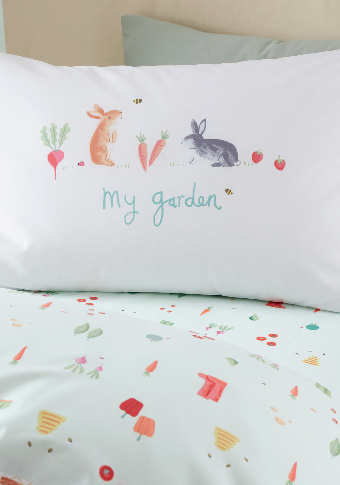 Rhs My Allotment Reversible Duvet Cover Set - Nude 3 Shaws Department Stores