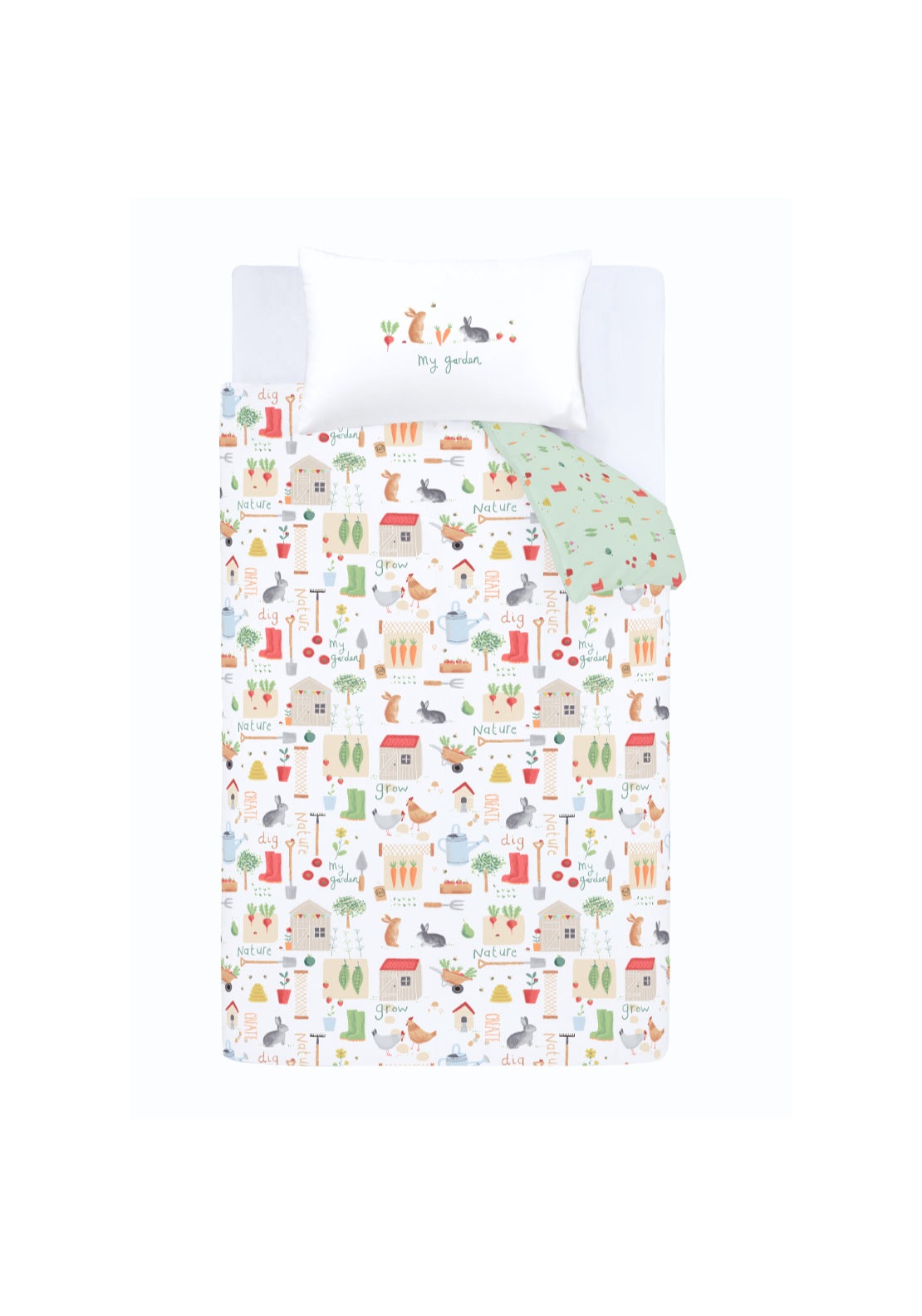 Rhs My Allotment Reversible Duvet Cover Set - Nude 5 Shaws Department Stores